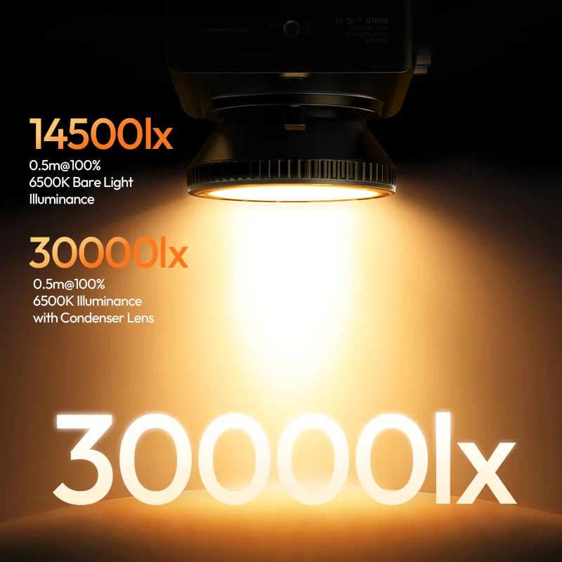 Ulanzi 100W COB Portable Fill Light with Condenser Lens - Image 2