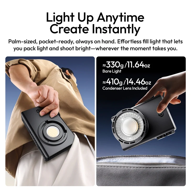 Ulanzi 100W COB Portable Fill Light with Condenser Lens - Image 6