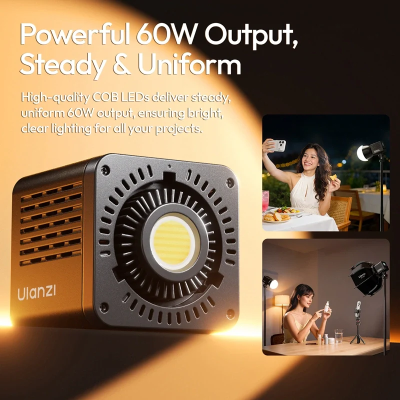 Ulanzi C60 60W Bi-color Video Light - Image 6