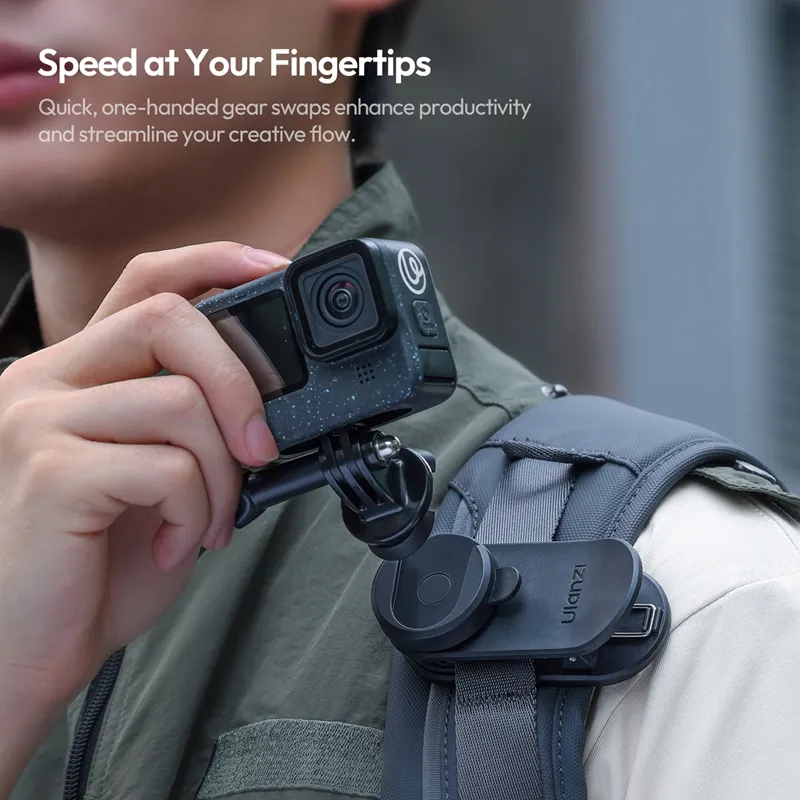 Ulanzi CK01/CK02 Cka Quick Release Backpack Clip for Xtra Muse & DJI Pocket 3/4 & Insta360 Luna - Image 9