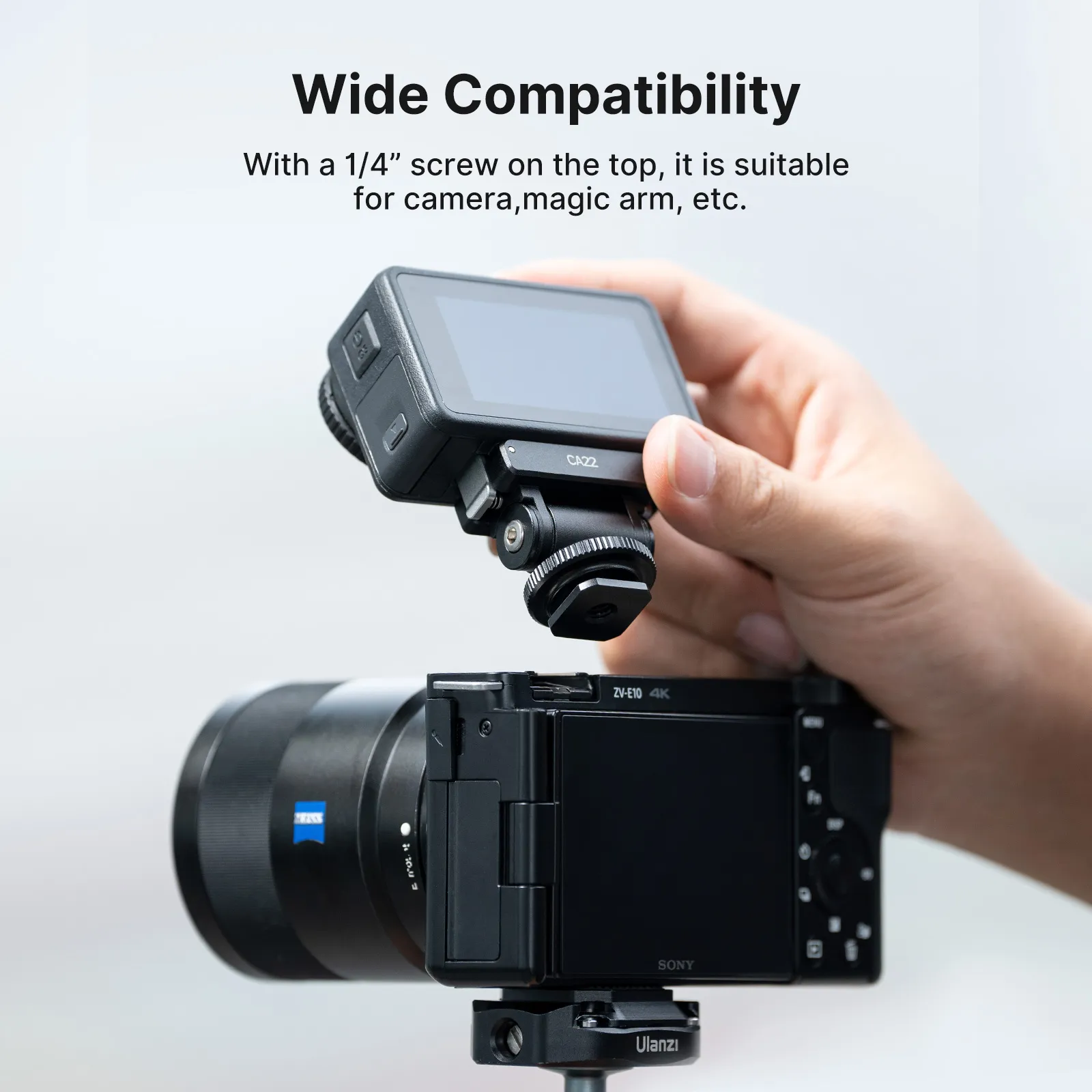 Ulanzi CA22 Cold Shoe Mount Adapter for Xtra Muse & DJI OSMO Nano/ Action 4/3 & Pocket 3 C071GBB1 - Image 4