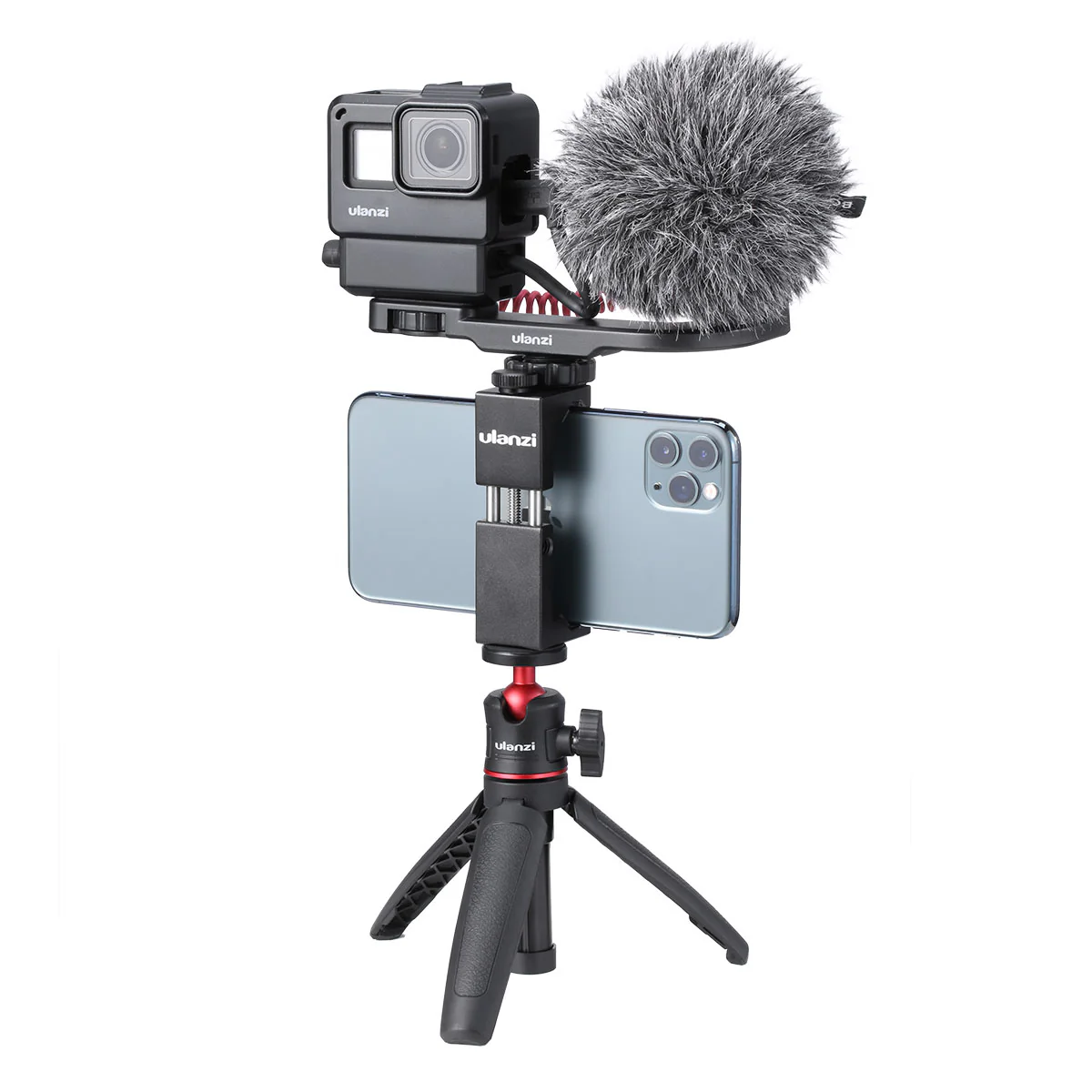 Ulanzi MT-08 Extendable Handheld Tripod for DJI Osmo Pocket 3/4 & Xtra Muse & Insta360 Luna - Image 6