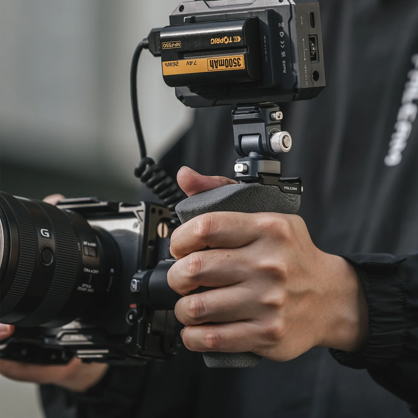 Falcam F22 Quick Release Side Handle PRO (Left) F22B5601 - Image 4