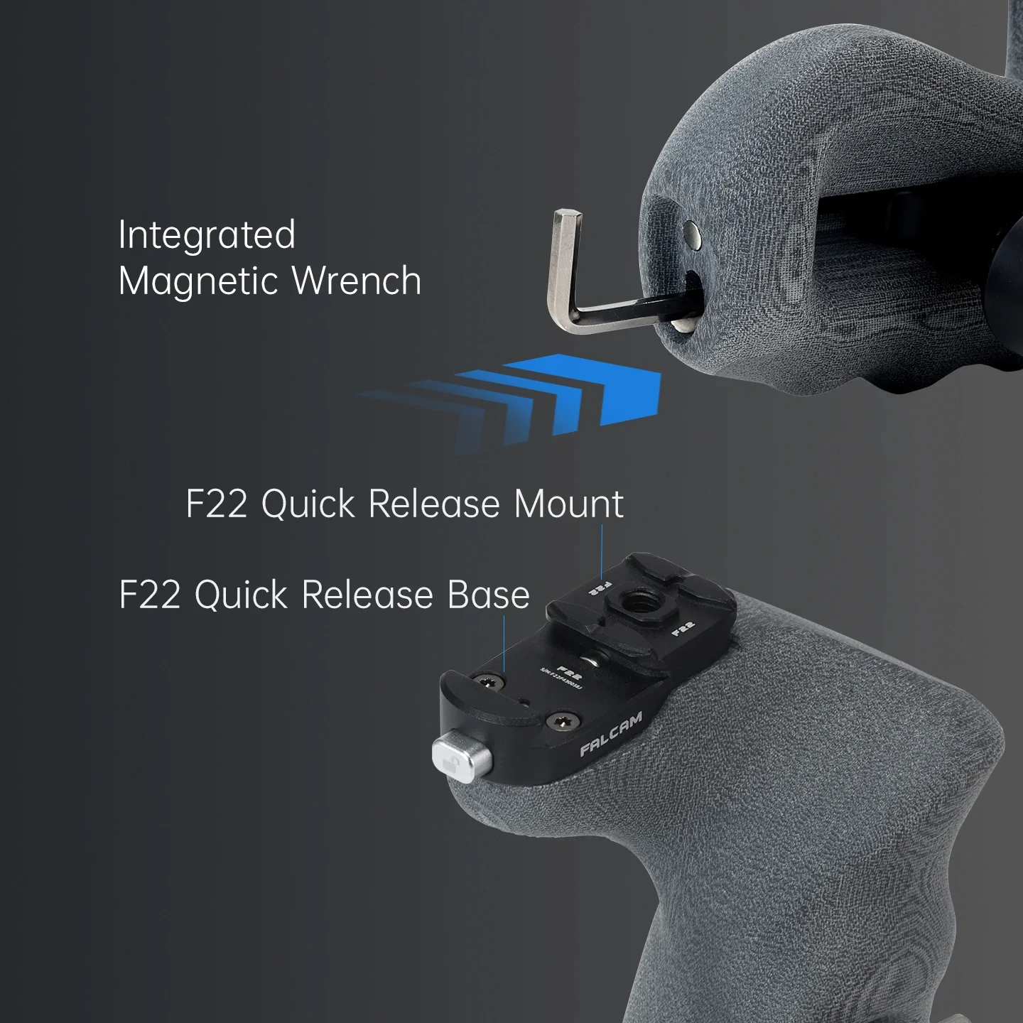 Falcam F22 Quick Release Side Handle PRO (Left) F22B5601 - Image 8