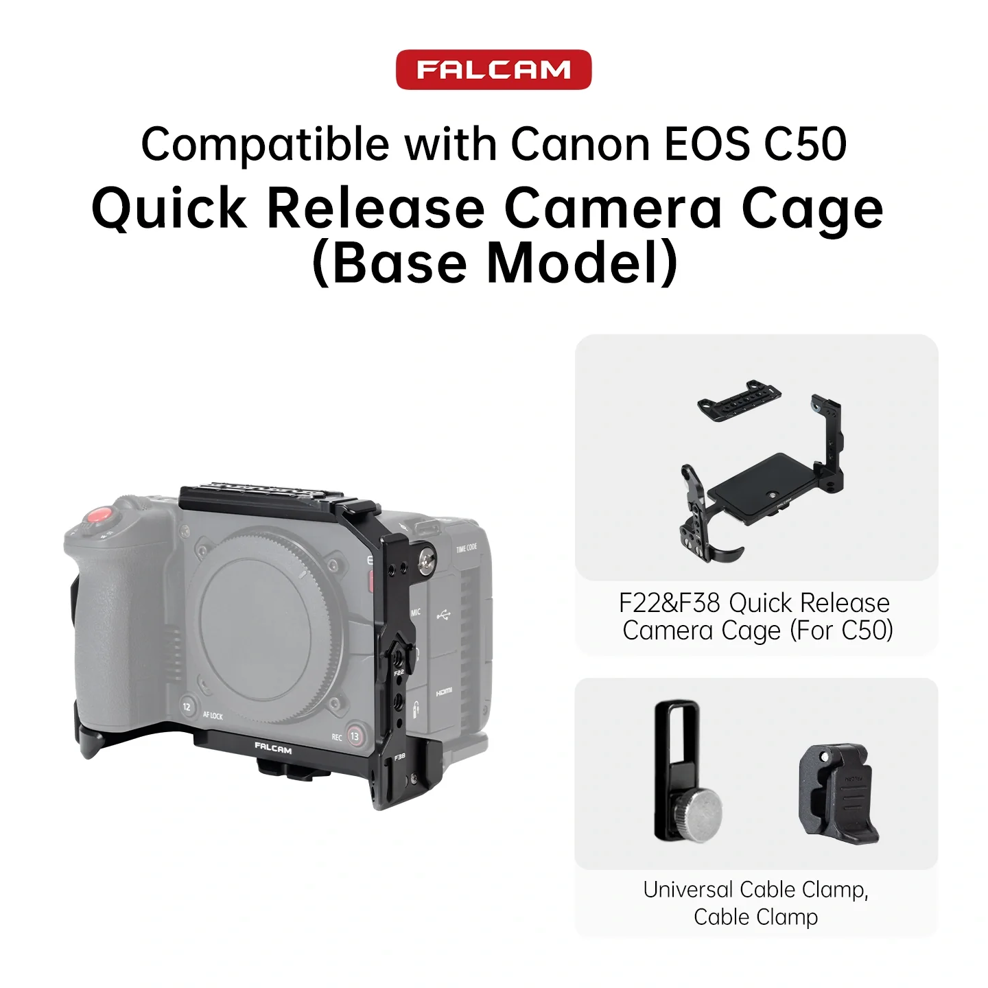 Falcam F22 & F38 Quick Release Camera Cage For Canon C50 C00B5B02 - Image 10