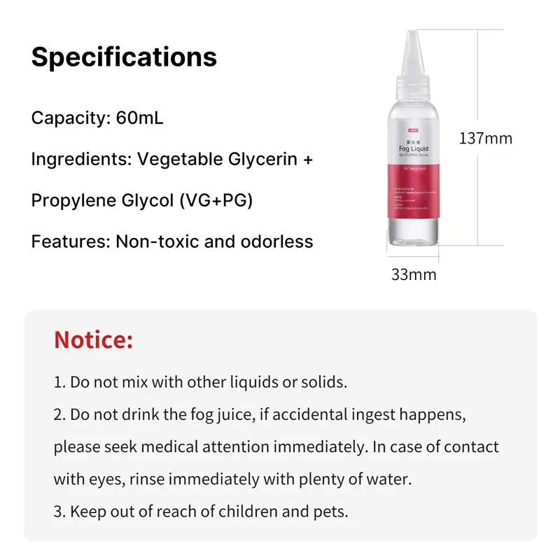 Ulanzi Fog Juice for FILMOG Fog Machine X058 - Image 4