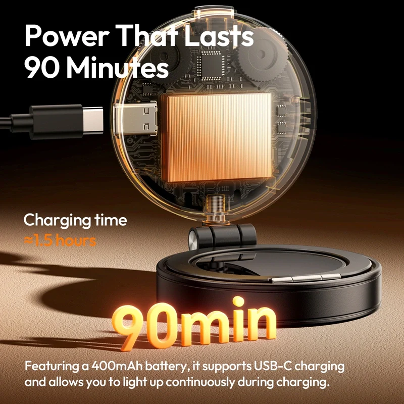 Ulanzi LM23 Magnetic Selfie Light with Mirror L238A - Image 9