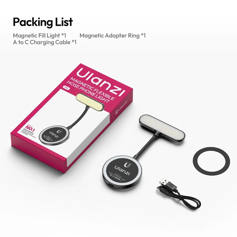 Ulanzi M10 Magnetic Flexible Phone Light - Image 8