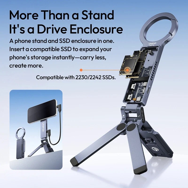 Ulanzi MA58 Magsafe SSD Enclosure Phone Stand - Image 2