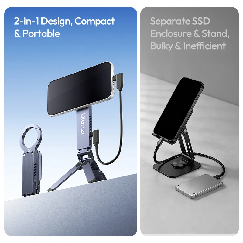 Ulanzi MA58 Magsafe SSD Enclosure Phone Stand - Image 5