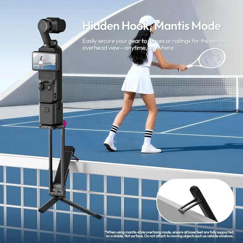 Ulanzi MA66 Magnetic Quick Release Tripod for Pocket 3/4 & Xtra Muse & Insta360 Luna - Image 4