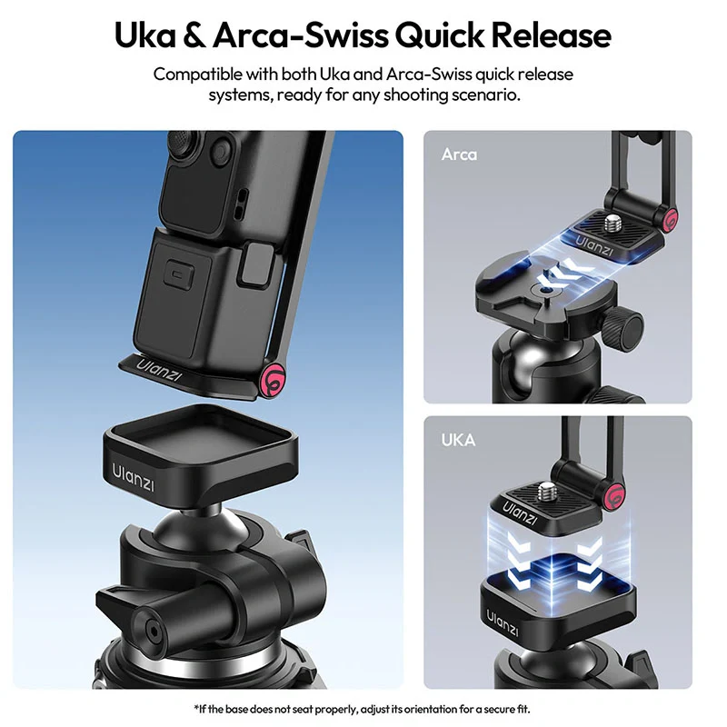 Ulanzi MA66 Magnetic Quick Release Tripod for Pocket 3/4 & Xtra Muse & Insta360 Luna - Image 7