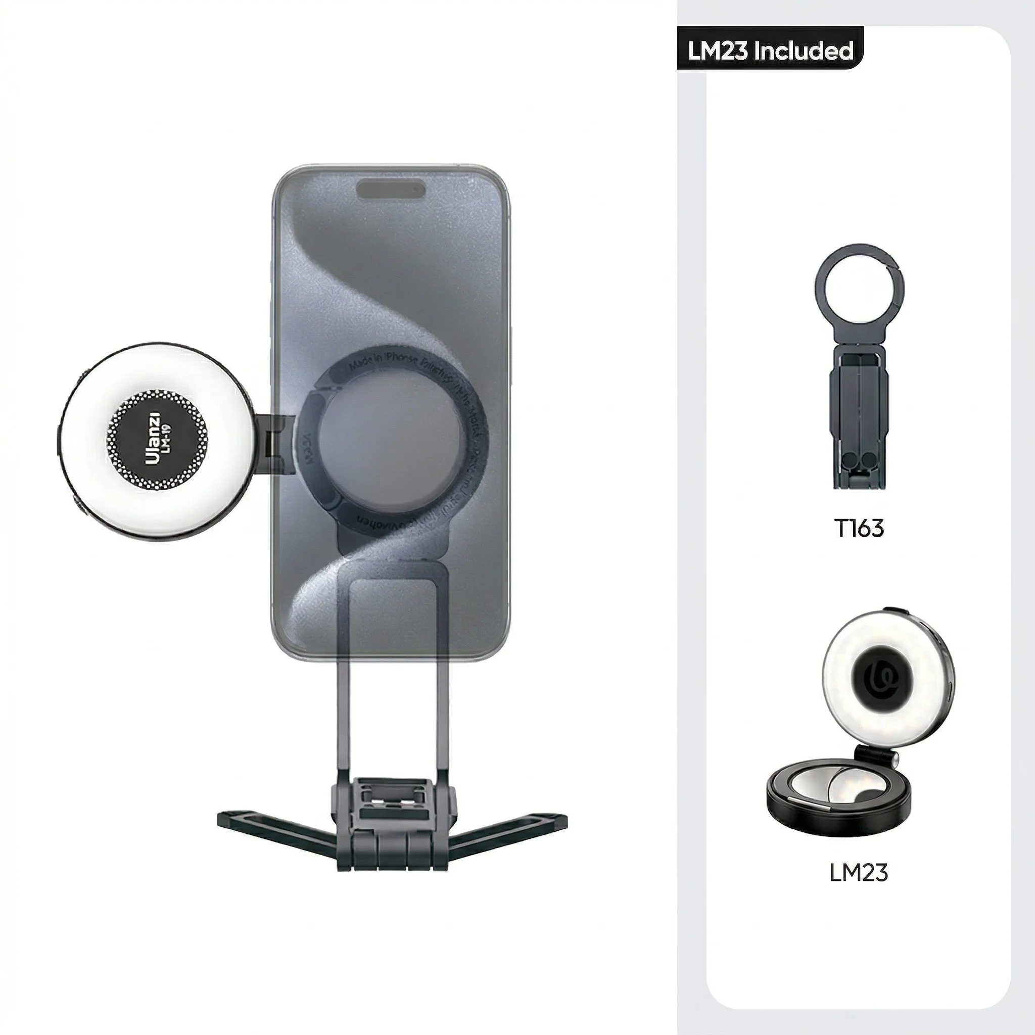 Ulanzi Magsafe Tripod & Selfie Ring Light Gift Set - Image 16