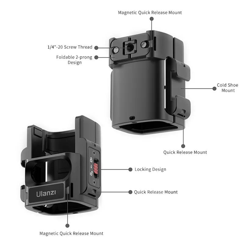 Ulanzi PK-06 Expansion Adapter for Pocket 3/4  & Xtra Muse C014 - Image 3