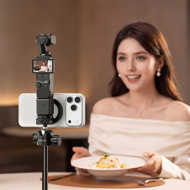 Ulanzi MT-44M 2-in-1 Magnetic & 1/4" Selfie Stick Tripod - Image 4