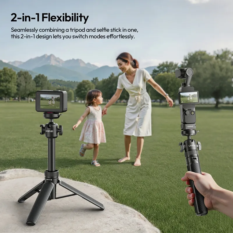 Ulanzi MT90 Cka Quick-Release Tripod for Pocket 3/4 & Insta360 Luna - Image 2