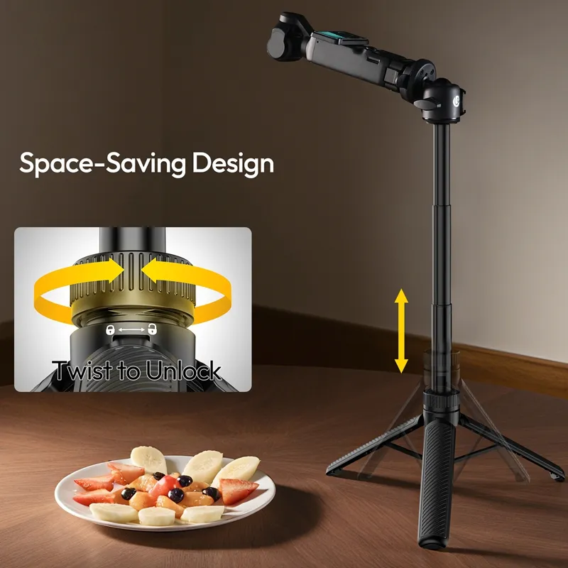 Ulanzi MT90 Cka Quick-Release Tripod for Pocket 3/4 & Insta360 Luna - Image 6