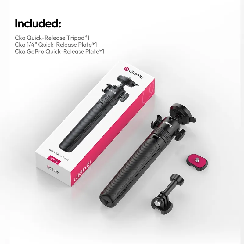 Ulanzi MT90 Cka Quick-Release Tripod for Pocket 3/4 & Insta360 Luna - Image 9