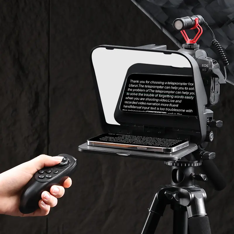Ulanzi RT02 Universal Teleprompter for Tablets and Smartphones with Remote Control R004GBB1 - Image 5