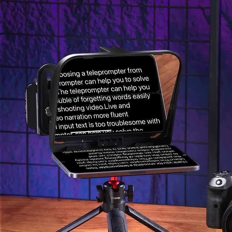 Ulanzi RT02 Universal Teleprompter for Tablets and Smartphones with Remote Control R004GBB1 - Image 6