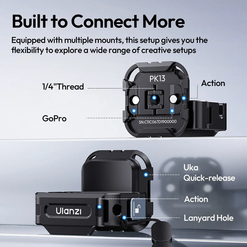 Ulanzi PK13 Pocket 3/4 & Xtra Muse Quick-Release Expansion Adapter C067 - Image 4