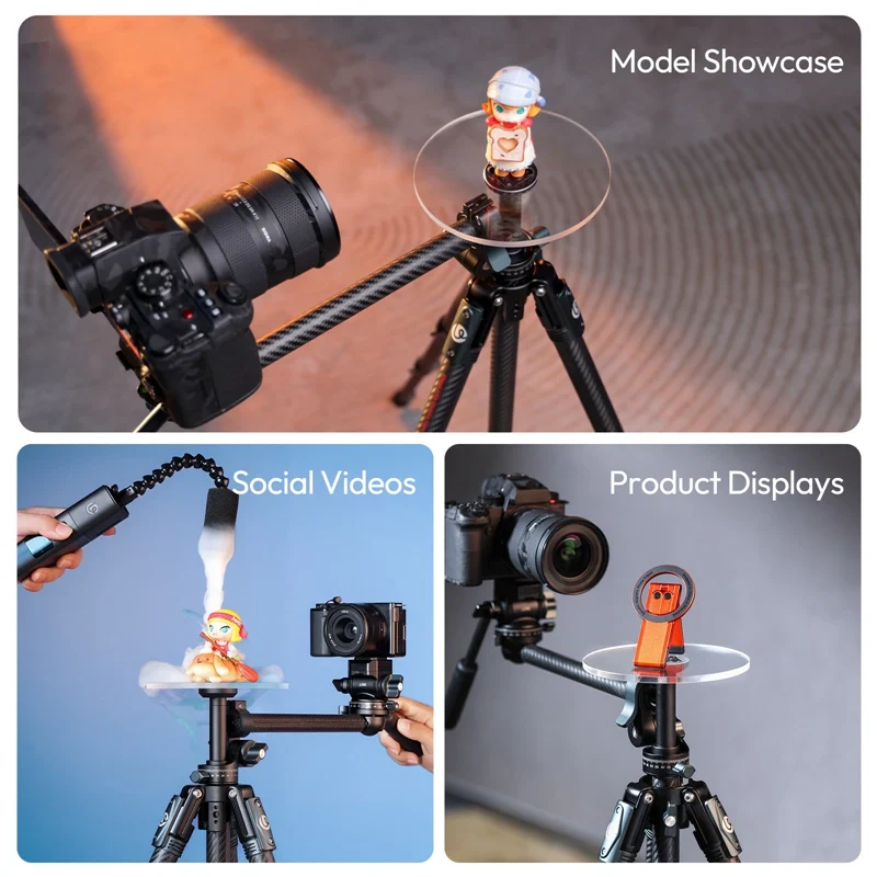 Ulanzi Rotating Shoting Kit (Save $80) (Tripod+Fog Machine+Tray) - Image 3