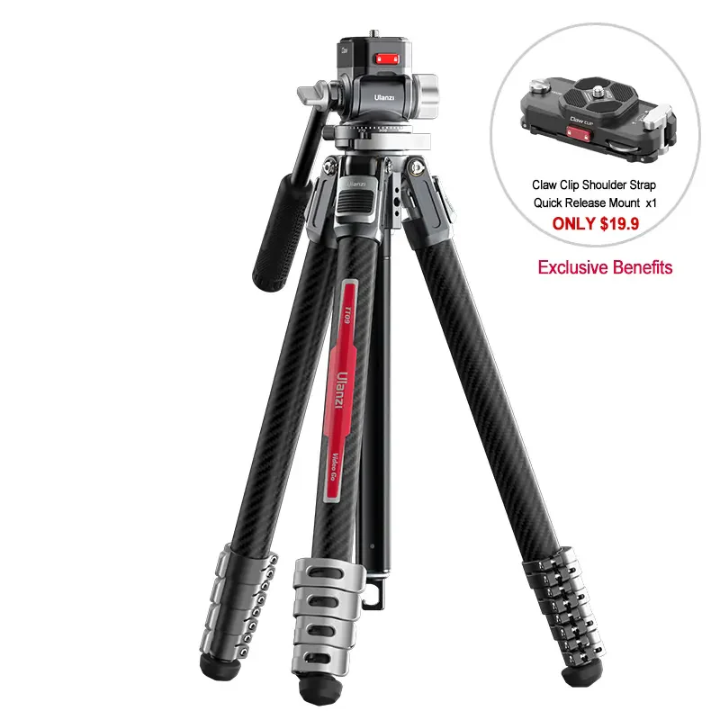Ulanzi TT09 Carbon Fiber Travel Tripod Arca-Swiss/F38 - Image 19