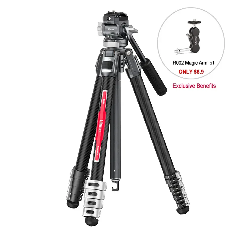 Ulanzi TT09 Carbon Fiber Travel Tripod Arca-Swiss/F38 - Image 20