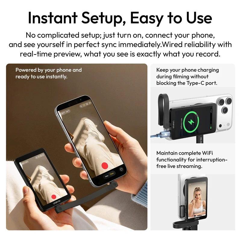 Ulanzi VM1 Vlog Selfie Monitor Screen - Image 4